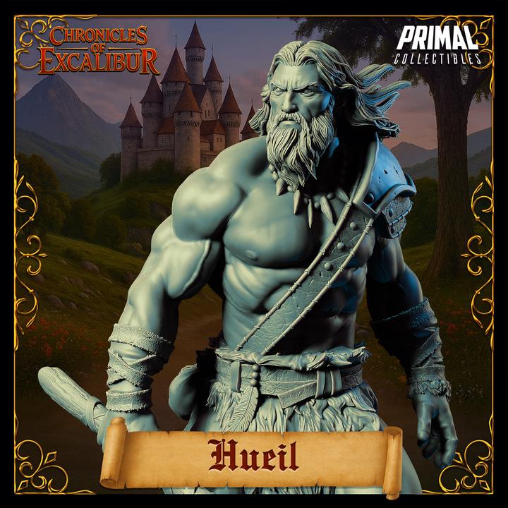 Hueil, Barbarian - Chronicles of Excalibur - Unpainted Miniature