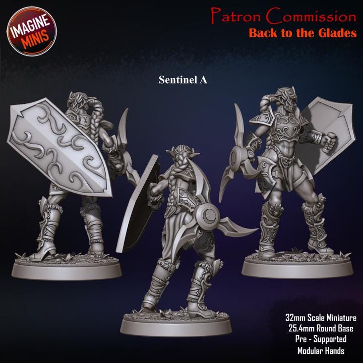 Elven Sentinels | Back to the Glades - Unpainted Miniature