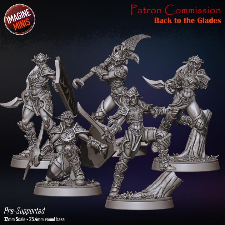 Elven Sentinels | Back to the Glades - Unpainted Miniature