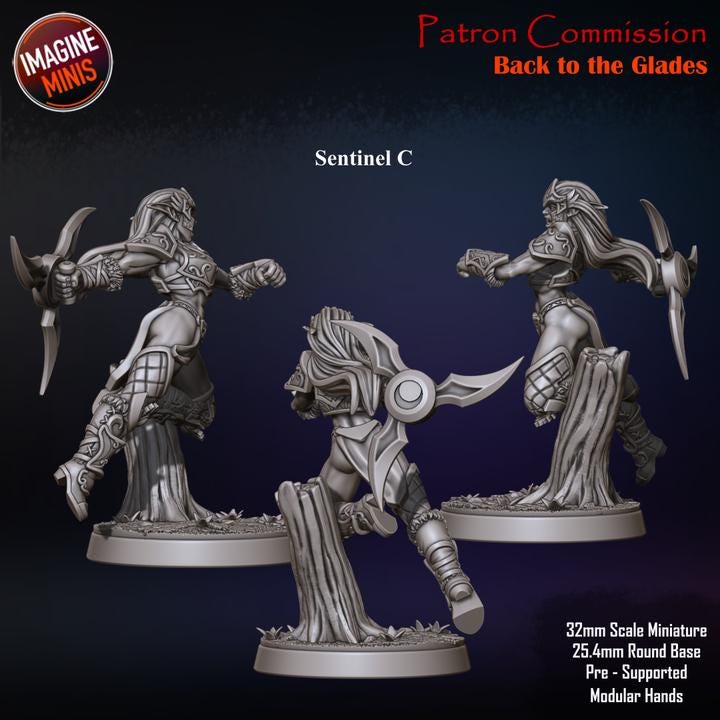 Elven Sentinels | Back to the Glades - Unpainted Miniature