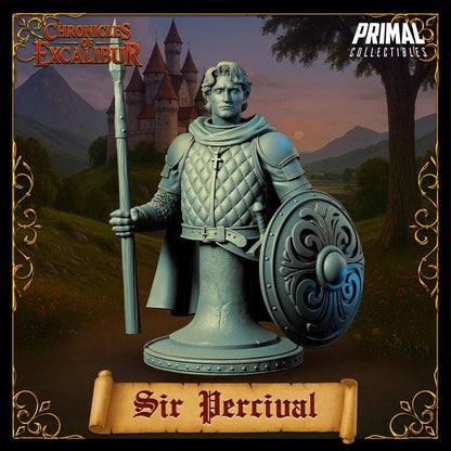 Sir Percival - Unpainted Miniature Bust