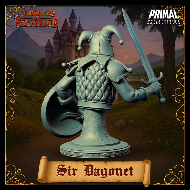 Sir Dagonet, Jester Knight - Miniature Bust
