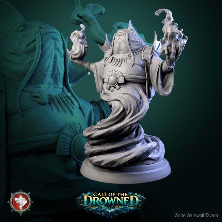 Marid, Brine Born Prophet - Unpainted Miniature