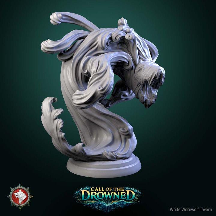 Water Elementals, Spirits - Unpainted Miniature