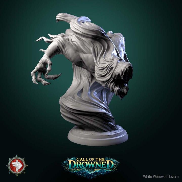 Water Elementals, Spirits - Unpainted Miniature