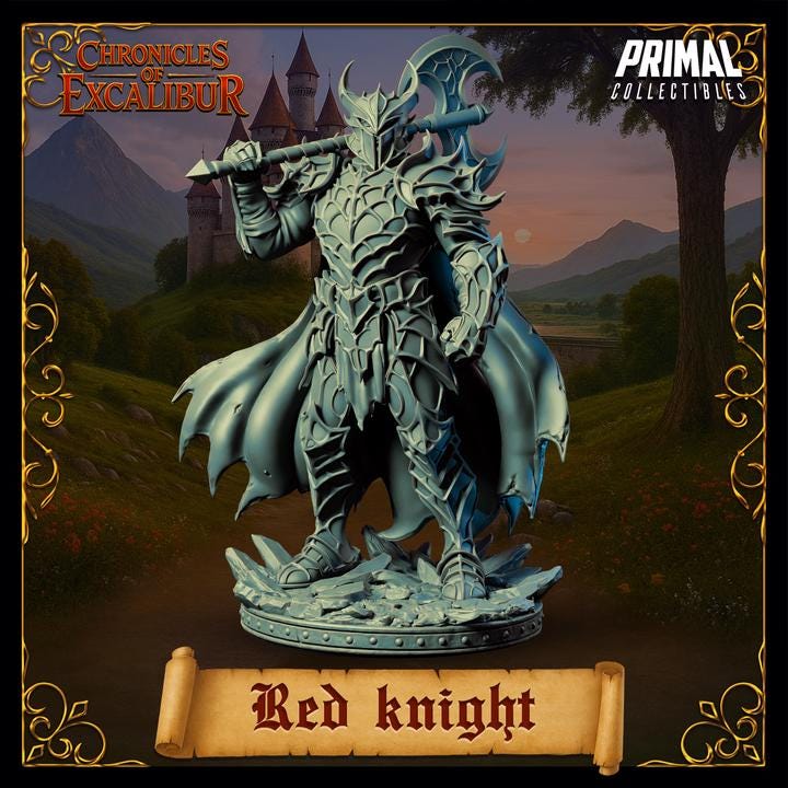 Red Knight - Chronicles of Excalibur - Unpainted Miniature