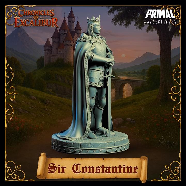 Sir Constantine - Chronicles of Excalibur - Unpainted Miniature
