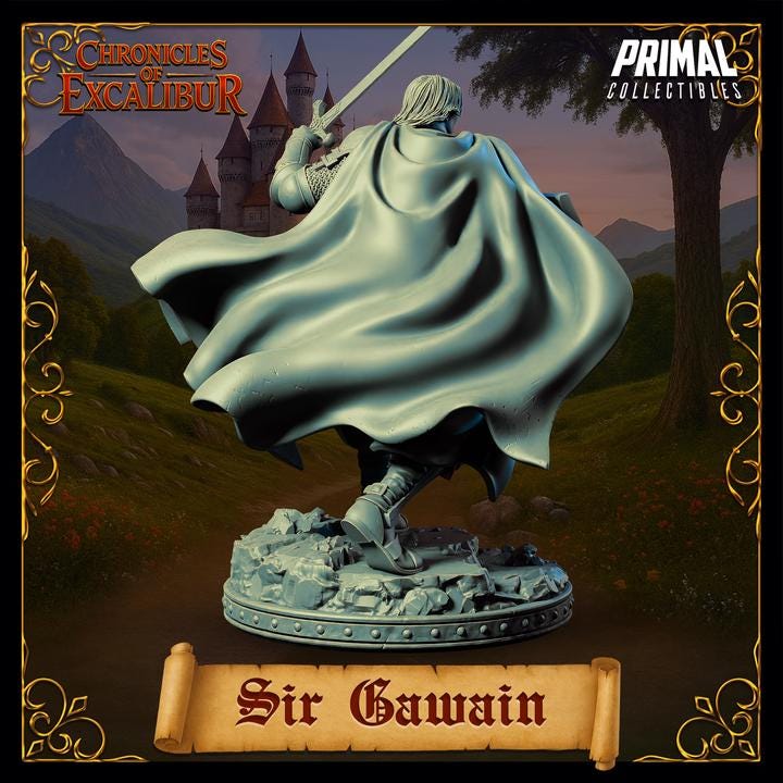 Knight, Sir Gawain - Chronicles of Excalibur - Unpainted Miniature