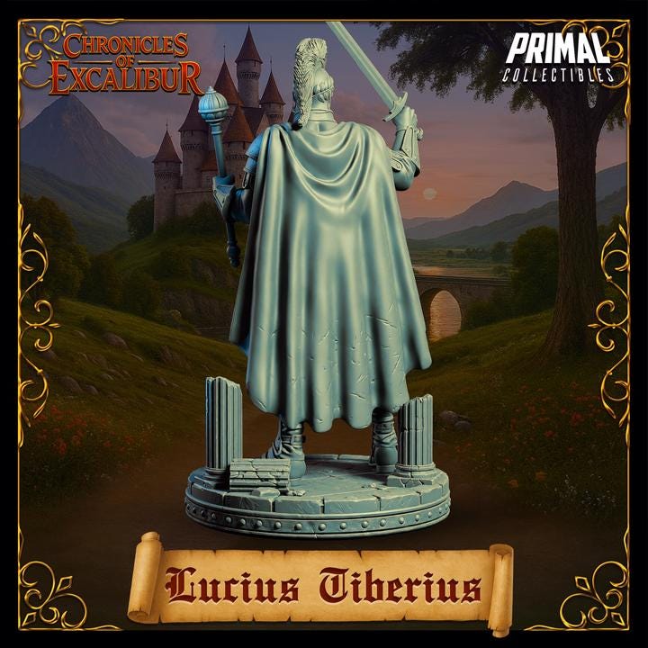 King Lucius Tiberius - Chronicles of Excalibur - Unpainted Miniature