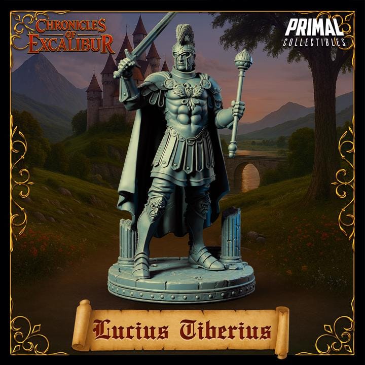 King Lucius Tiberius - Chronicles of Excalibur - Unpainted Miniature