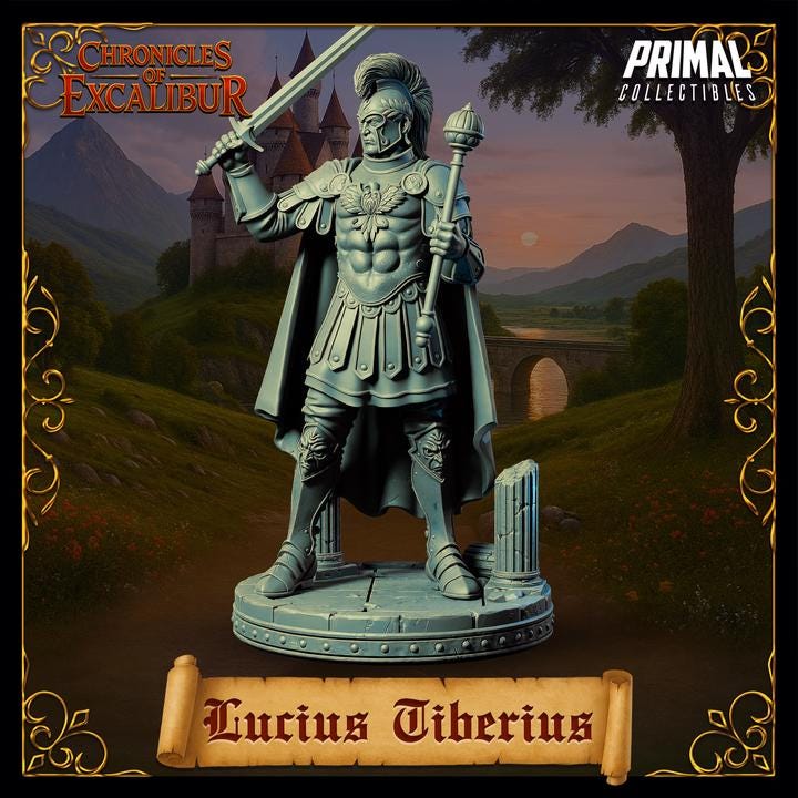 King Lucius Tiberius - Chronicles of Excalibur - Unpainted Miniature