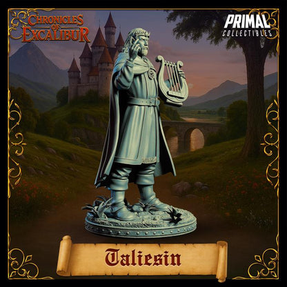 Taliesen, Elven Bard - Chronicles of Excalibur - Unpainted Miniature