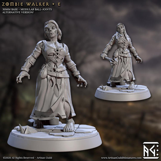Zombie Walker, Pose E - Unpainted Miniature