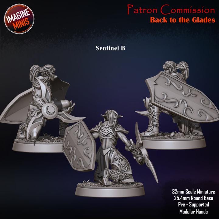 Elven Sentinels | Back to the Glades - Unpainted Miniature