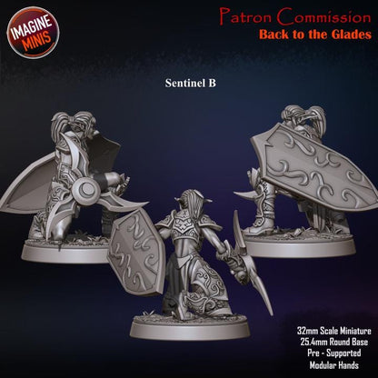 Elven Sentinels | Back to the Glades - Unpainted Miniature