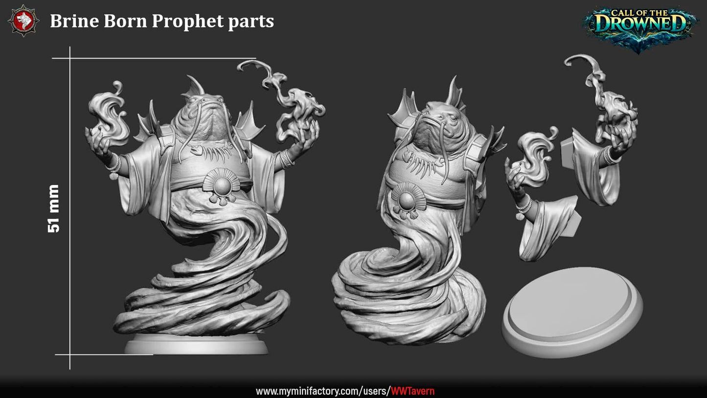 Marid, Brine Born Prophet - Unpainted Miniature