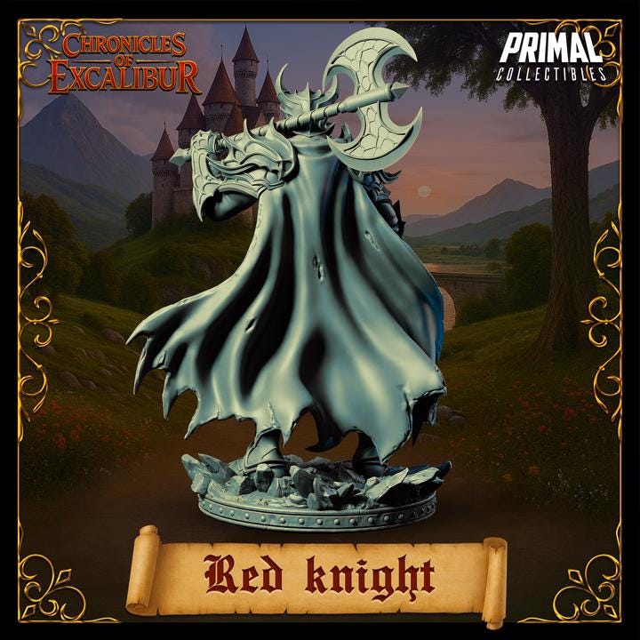 Red Knight - Chronicles of Excalibur - Unpainted Miniature