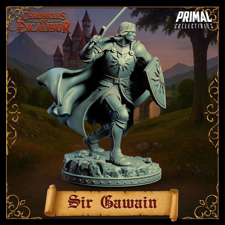 Knight, Sir Gawain - Chronicles of Excalibur - Unpainted Miniature