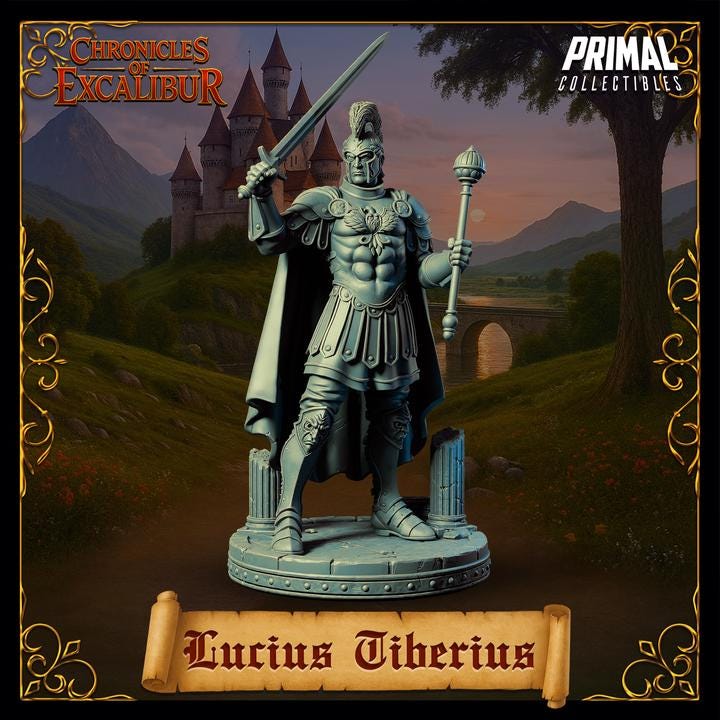 King Lucius Tiberius - Chronicles of Excalibur - Unpainted Miniature