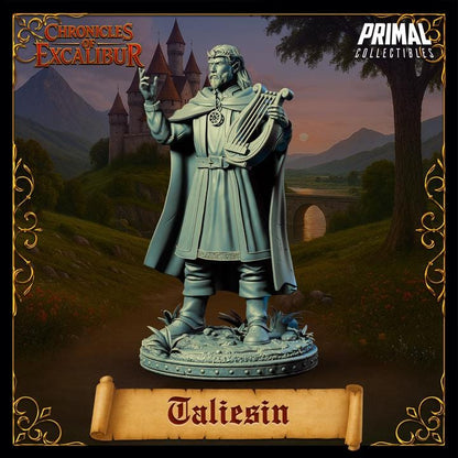 Taliesen, Elven Bard - Chronicles of Excalibur - Unpainted Miniature