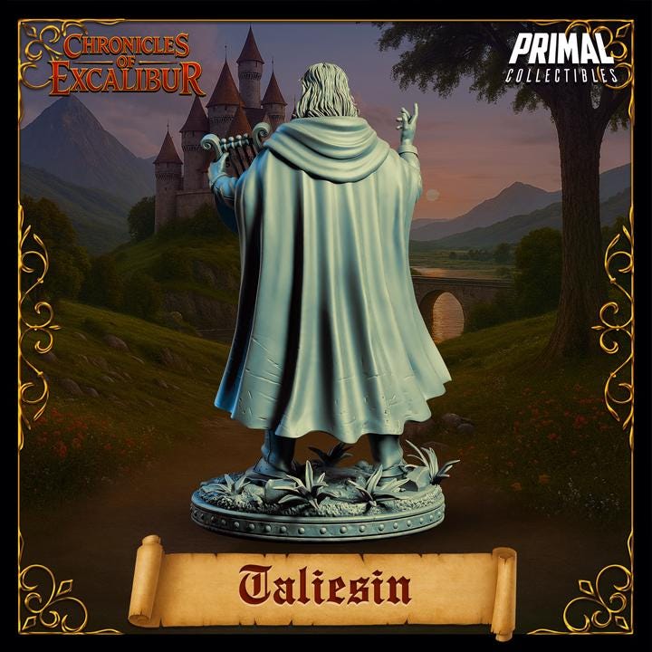 Taliesen, Elven Bard - Chronicles of Excalibur - Unpainted Miniature