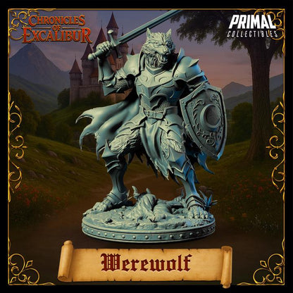 Werewolf Knight - Chronicles of Excalibur - Unpainted Miniature