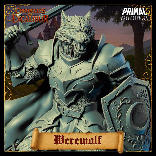 Werewolf Knight - Chronicles of Excalibur - Unpainted Miniature