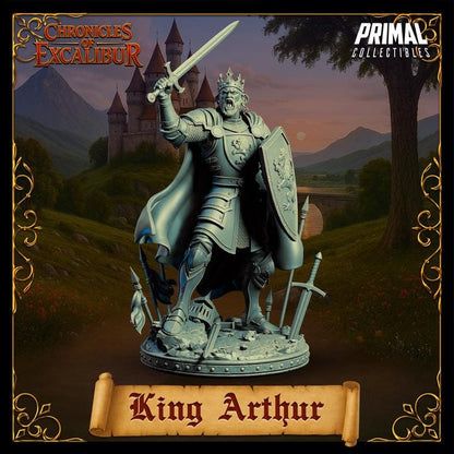 King Arthur, Adult - Chronicles of Excalibur - Unpainted Miniature