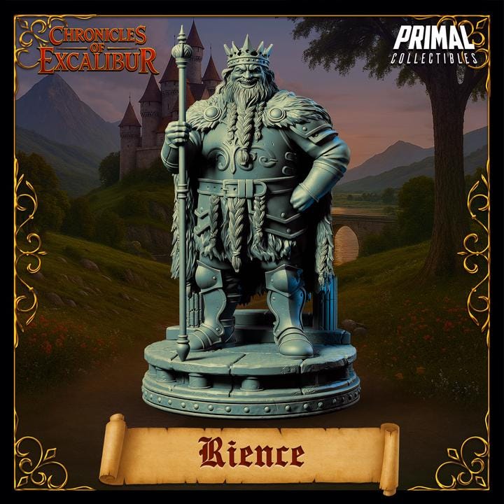 King Rience - Chronicles of Excalibur - Unpainted Miniature