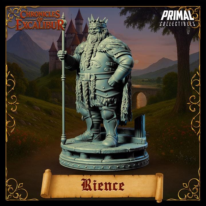 King Rience - Chronicles of Excalibur - Unpainted Miniature