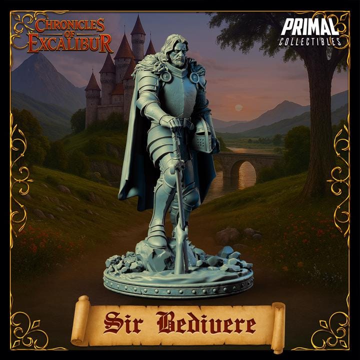 Knight, Sir Bedivere - Chronicles of Excalibur - Unpainted Miniature