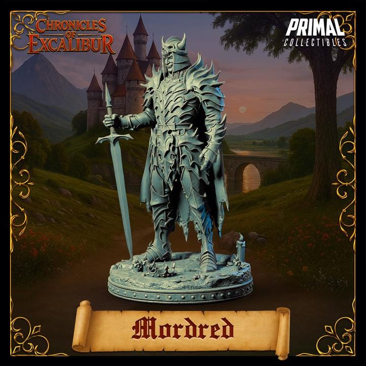 Evil Knight, Mordred - Chronicles of Excalibur - Unpainted Miniature
