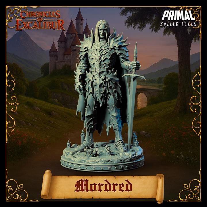 Evil Knight, Mordred - Chronicles of Excalibur - Unpainted Miniature