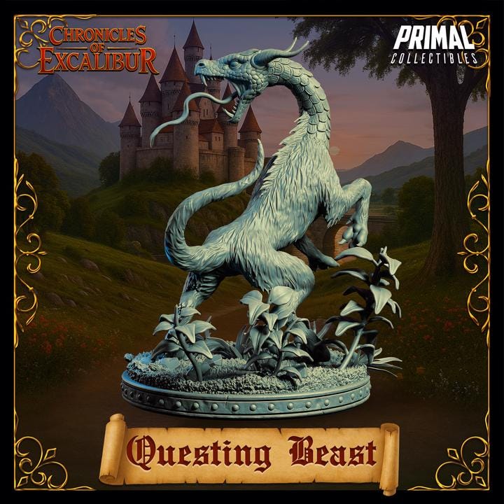 Questing Beast - Chronicles of Excalibur - Unpainted Miniature