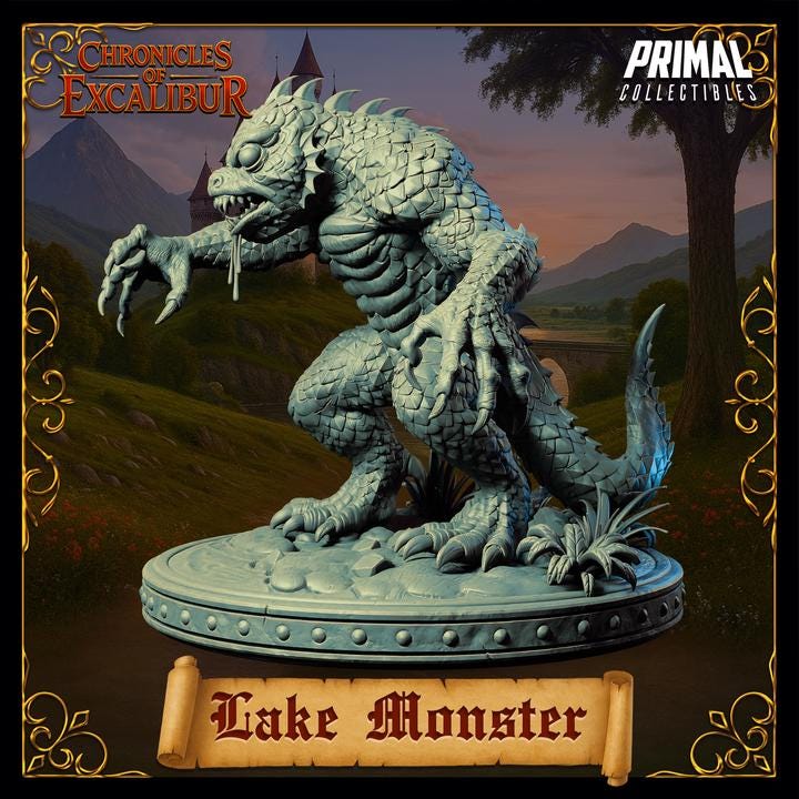 Lake Monster - Chronicles of Excalibur - Unpainted Miniature