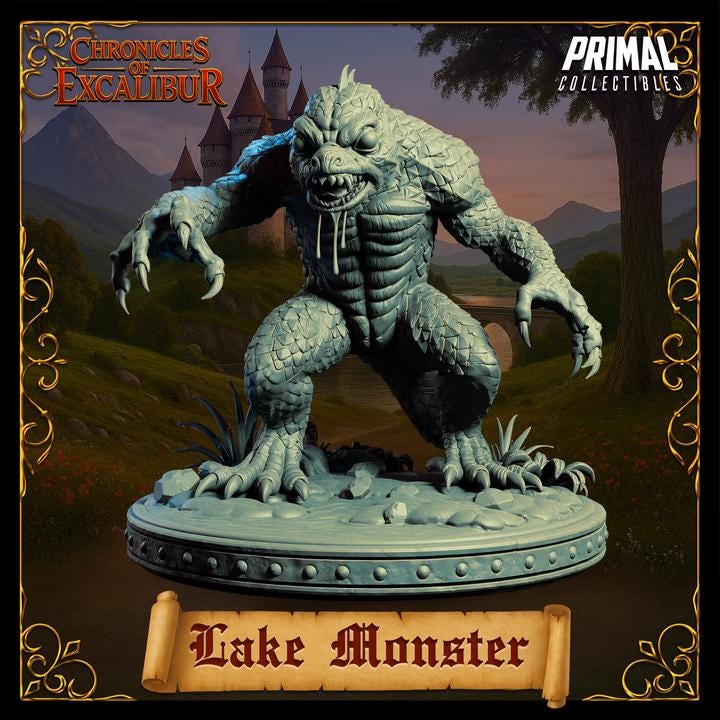 Lake Monster - Chronicles of Excalibur - Unpainted Miniature