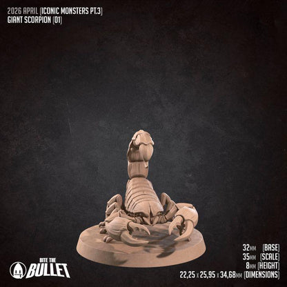 Scorpions, Medium Beasts - Unpainted Miniature
