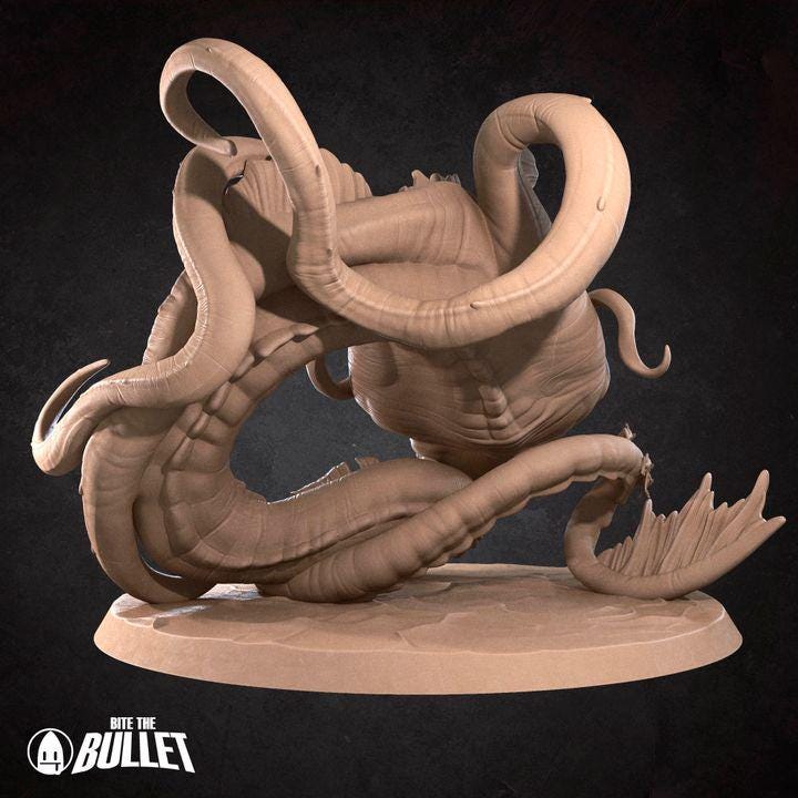 Aboleth - 32mm, 35mm Scale - Unpainted Miniature