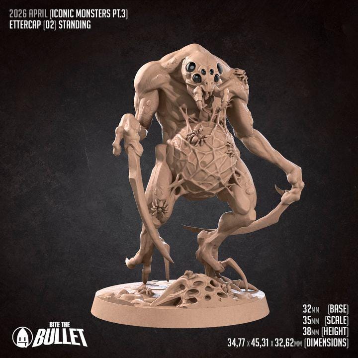 Ettercaps - 32mm, 35mm Scale - Unpainted Miniature