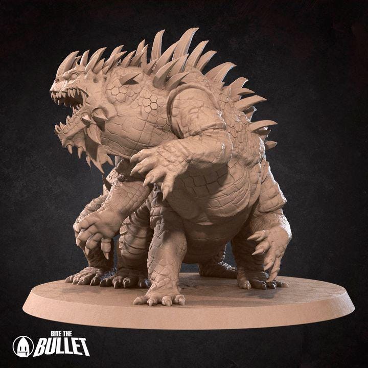 Basilisk - 32mm, 35mm Scale - Unpainted Miniature