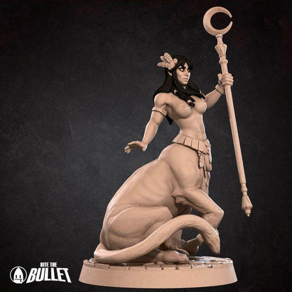 Laia, Gilded Lamia, Pinup - 32mm, 35mm Scale - Unpainted Miniature