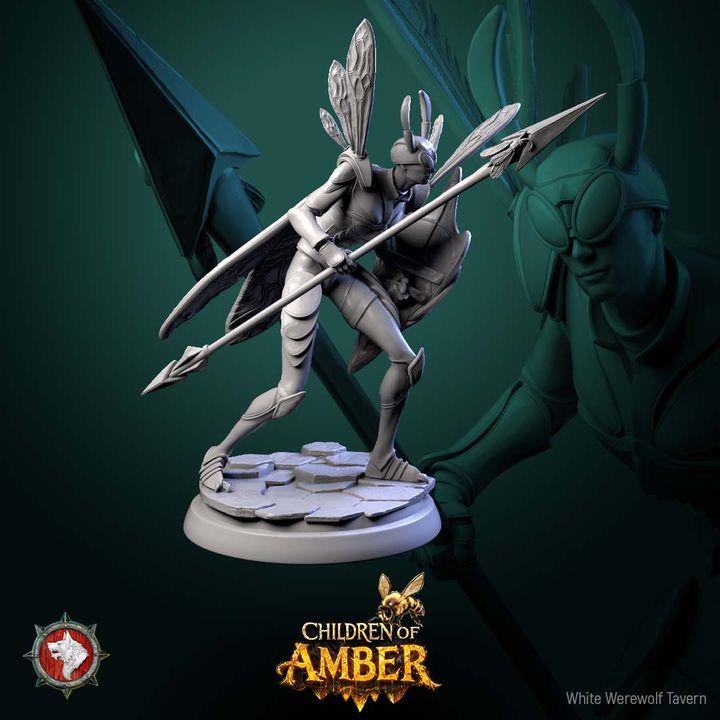 Drone Warriors - Children of Amber - Unpainted Miniature
