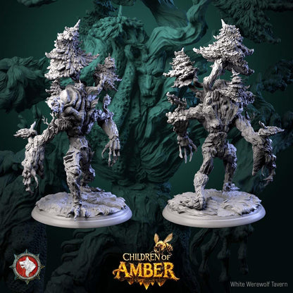 Rooted Warden, Awakened Tree - 32mm Scale - Unpainted Miniature