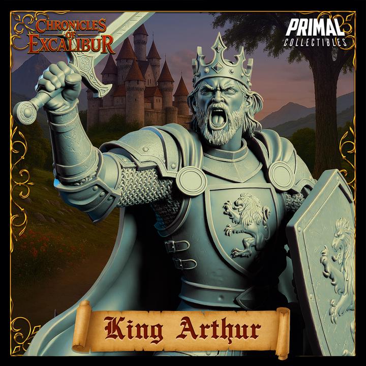 King Arthur, Adult - Chronicles of Excalibur - Unpainted Miniature