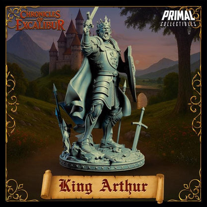 King Arthur, Adult - Chronicles of Excalibur - Unpainted Miniature