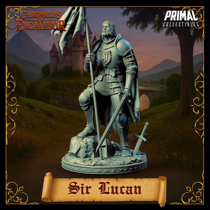 Knight, Sir Lucan - Chronicles of Excalibur - Unpainted Miniature