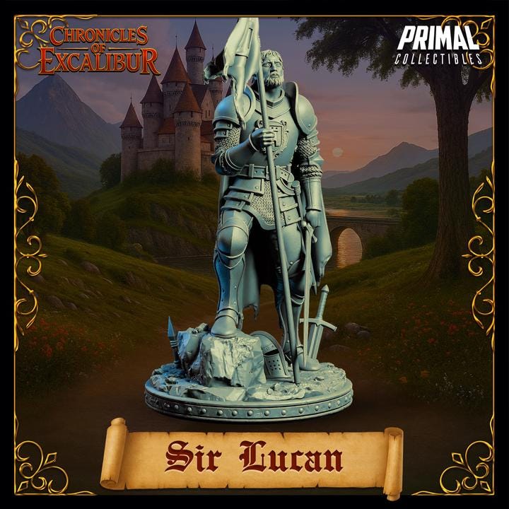 Knight, Sir Lucan - Chronicles of Excalibur - Unpainted Miniature