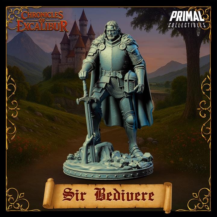 Knight, Sir Bedivere - Chronicles of Excalibur - Unpainted Miniature