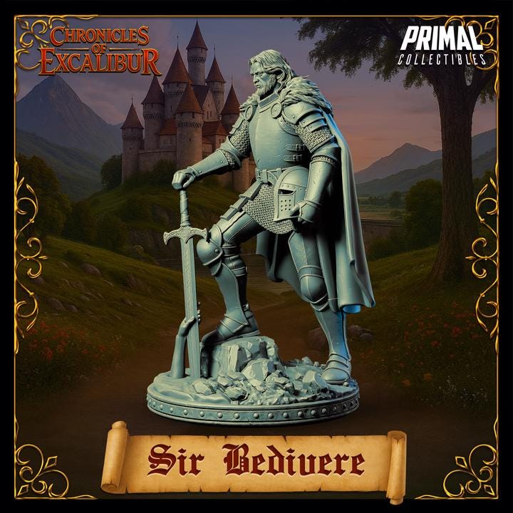 Knight, Sir Bedivere - Chronicles of Excalibur - Unpainted Miniature
