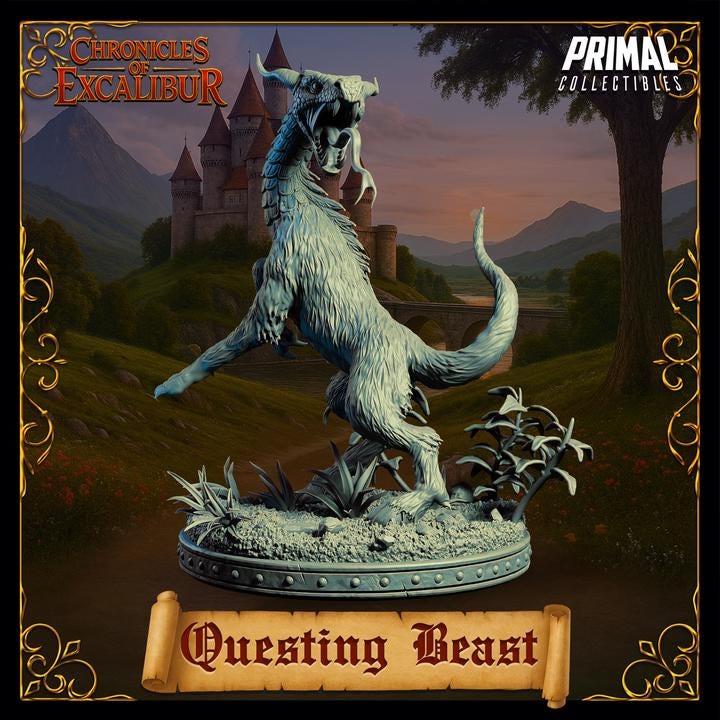 Questing Beast - Chronicles of Excalibur - Unpainted Miniature
